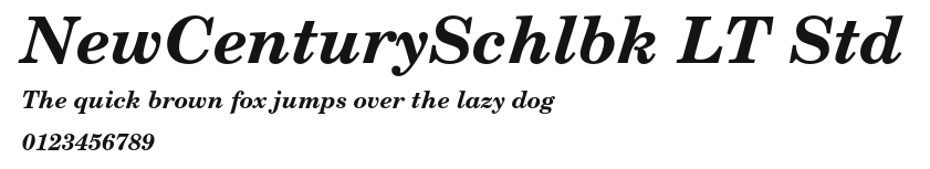 NewCenturySchlbk LT Std Preview