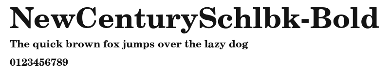 NewCenturySchlbk-Bold Preview