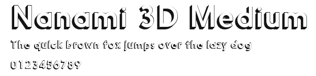 Nanami 3D Medium.otf