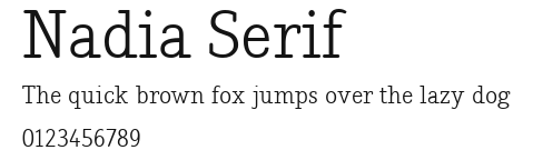 Nadia Serif Preview