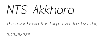 NTS Akkhara Preview