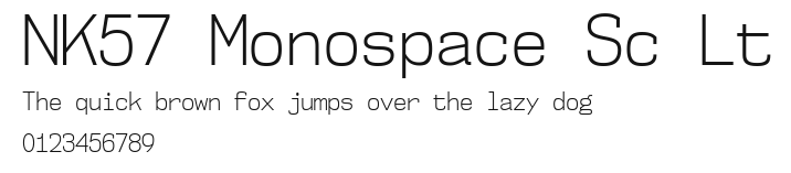 NK57 Monospace Sc Lt Preview