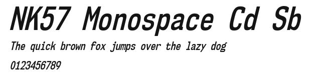 NK57 Monospace Cd Sb Preview
