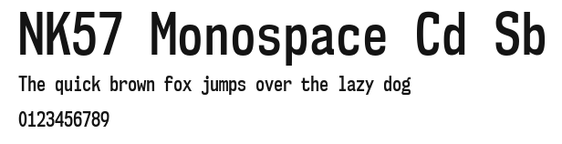 NK57 Monospace Cd Sb Preview