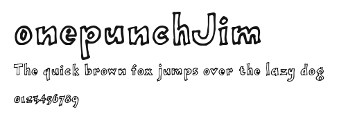 onepunchJim .ttf