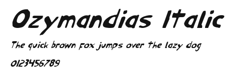 Ozymandias Italic Preview