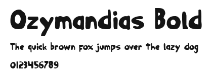 Ozymandias Bold Preview