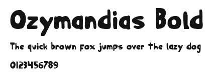 Ozymandias Bold Preview