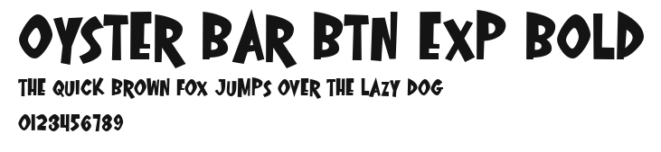 Oyster Bar BTN Exp Bold Preview