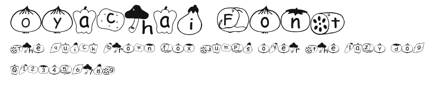 Oyachai Font Preview