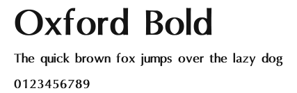 Oxford Bold Preview