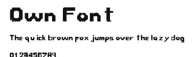 Own Font Preview