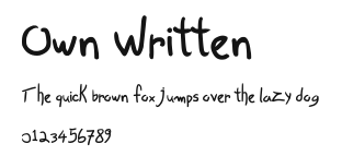 Own Written Preview