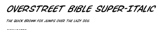 Overstreet Bible Super-Italic Preview