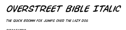 Overstreet Bible Italic Preview