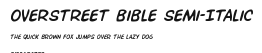Overstreet Bible Semi-Italic Preview