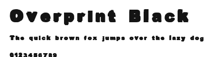 Overprint Black Preview