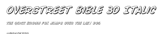 Overstreet Bible 3D Italic Preview