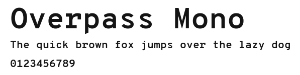 Overpass Mono Preview