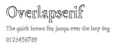 Overlapserif Preview