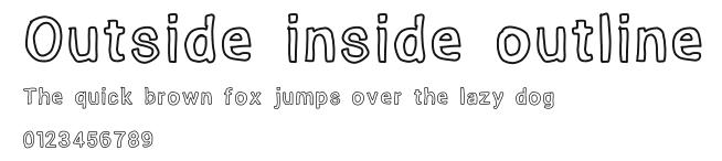 Outside inside outline Preview