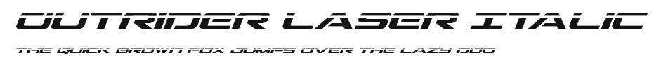 Outrider Laser Italic Preview
