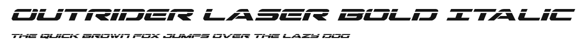 Outrider Laser Bold Italic Preview