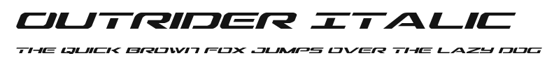 Outrider Italic Preview