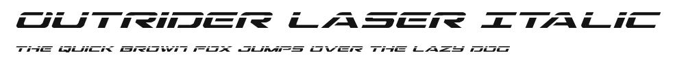 Outrider Laser Italic Preview