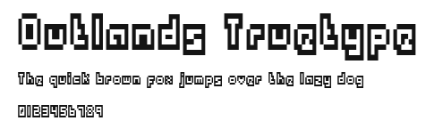 Outlands Truetype Preview
