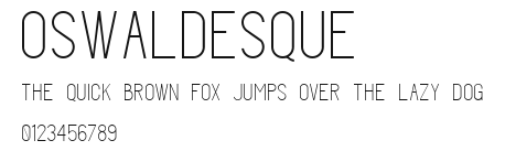 Oswaldesque Preview