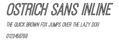 Ostrich Sans Inline Preview