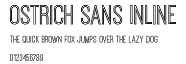 Ostrich Sans Inline Preview