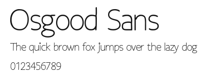 Osgood Sans Preview