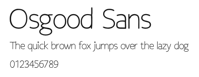 Osgood Sans Preview
