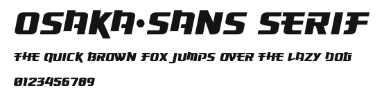 Osaka-Sans Serif Preview