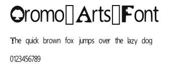 Oromo_Arts_Font Preview