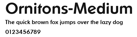Ornitons-Medium Preview