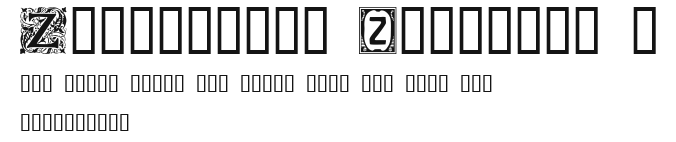 Ornamental Initials Z Preview