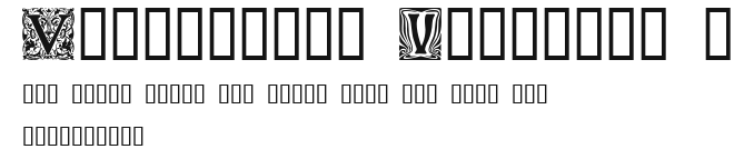 Ornamental Initials V Preview
