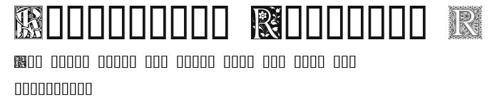 Ornamental Initials R Preview