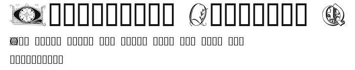 Ornamental Initials Q Preview
