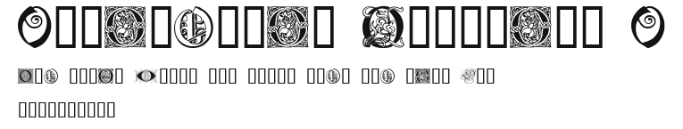 Ornamental Initials O Preview