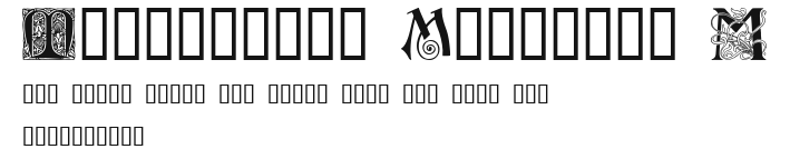 Ornamental Initials M Preview