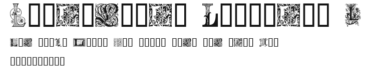 Ornamental Initials L Preview
