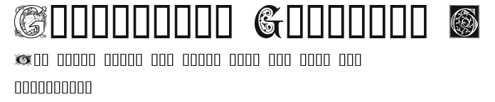 Ornamental Initials G Preview
