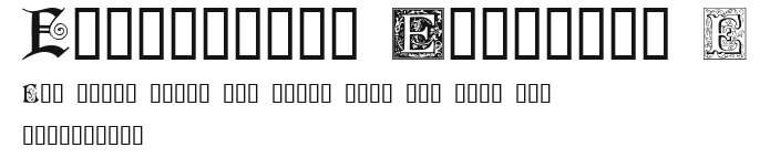 Ornamental Initials E Preview