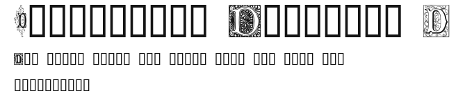 Ornamental Initials D Preview