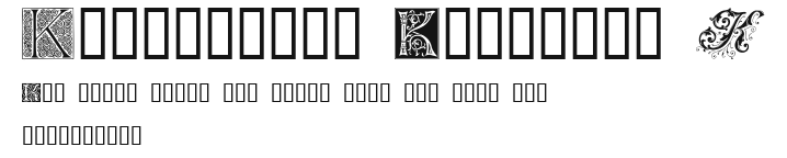 Ornamental Initials K Preview