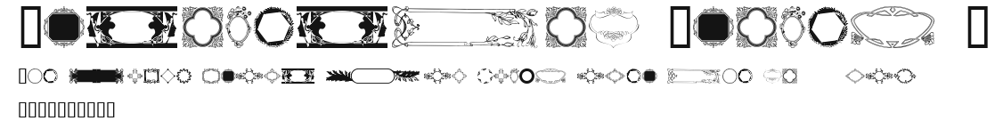 Ornamental Frames I Preview